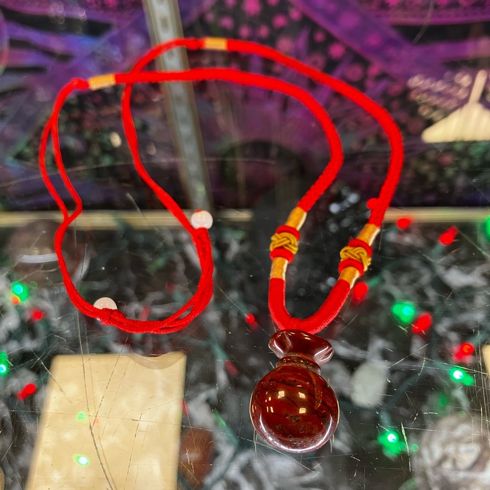 Elegant Red Pendant Necklace